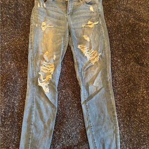 Distressed Blue Women's Jeans